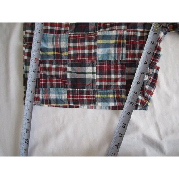 Men's Jos A Bank Plaid Patch Work Shorts Sz 36 (MP242) - Picture 5 of 6